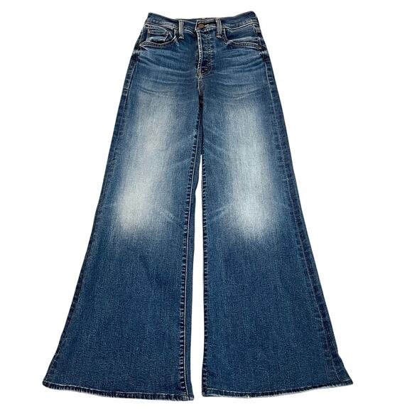 Lil Mother Lil Tomcat Roller Sneak Jeans 25 Petite Wide Sixth Sense Wash ALTERED - Picture 1 of 15